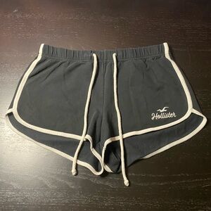 Hollister Co. Women's Black Athletic Shorts with White Trim size S